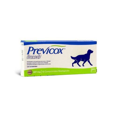 Anti-Inflamatório para Cachorro Merial Previcox 227 Mg - 10 Comprimidos