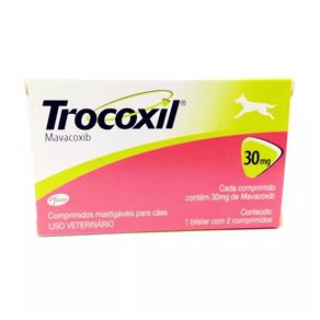 Anti-Inflamatório Trocoxil Zoetis 30Mg 2 Comprimidos
