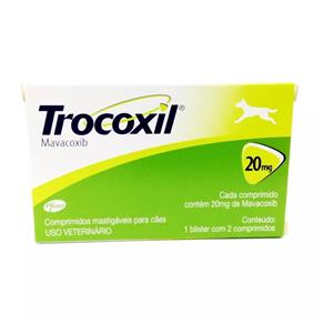 Anti-Inflamatório Trocoxil Zoetis 20Mg 2 Comprimidos