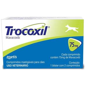 Anti-Inflamatorio Trocoxil Zoetis 75Mg com 2 Comprimidos