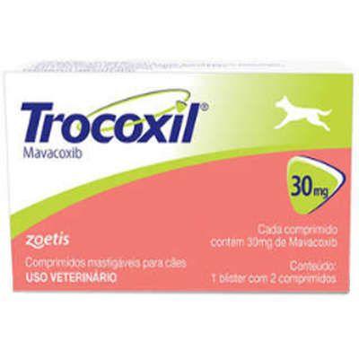Anti-inflamatório Zoetis Trocoxil de 2 Comprimidos - 30 Mg