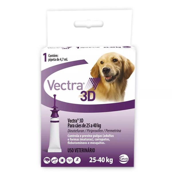 Anti Pulgas Ceva Vectra 3d para Cães 25-40kg
