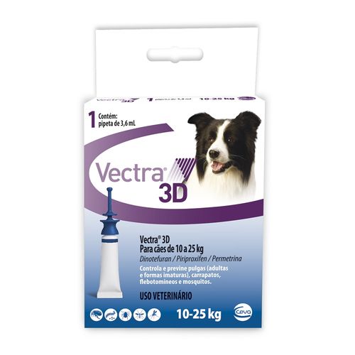 Anti Pulgas e Carrapatos Ceva Vectra 3d para Cães de 10 a 25kg