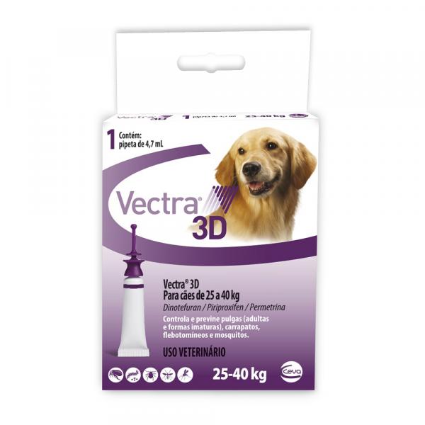 Anti Pulgas e Carrapatos Ceva Vectra 3D para Cães de 25 à 40kg