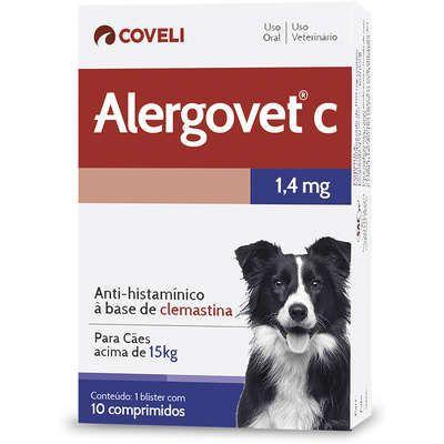 Antialérgico Alergovet C 1,4 Mg - 10 Comprimidos - Coveli