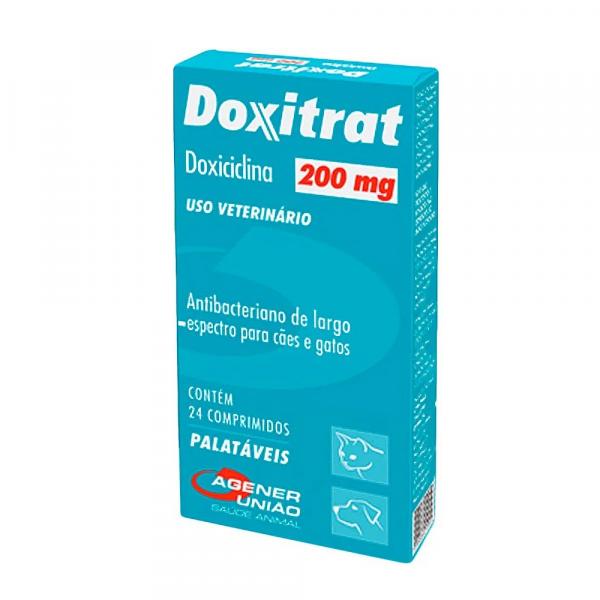 Antibacteriano Doxitrat 200mg 24 Comprimidos - Agener - Agener Uniao