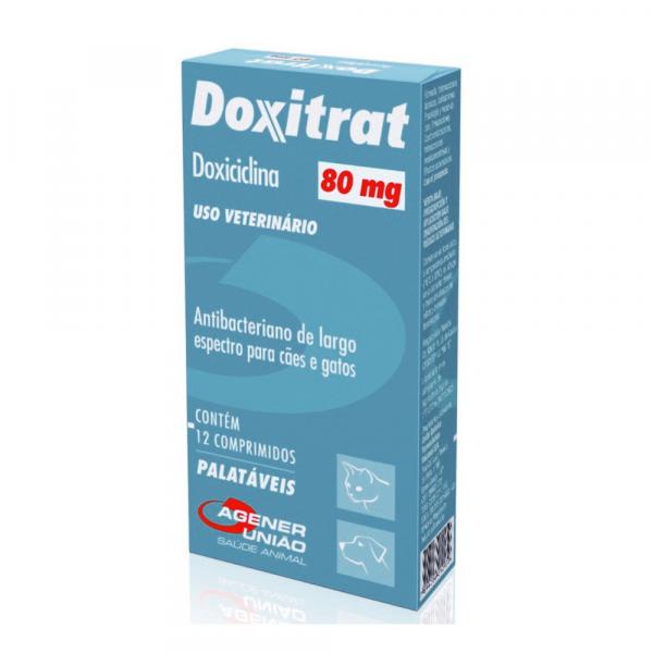 Antibacteriano Doxitrat 80mg 12 Comprimidos - Agener - Agener Uniao