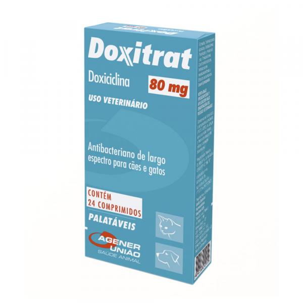 Antibacteriano Doxitrat 80mg 24 Comprimidos - Agener - Agener Uniao