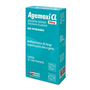 Antibiótico Agemoxi Cl 50 Mg 10 Comprimidos