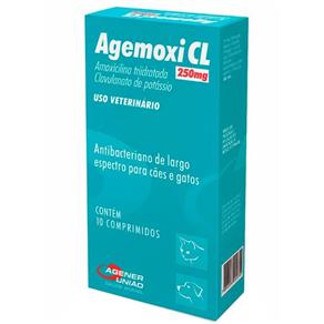 Antibiótico Agener União Agemoxi Cl 10 Comprimidos 250Mg
