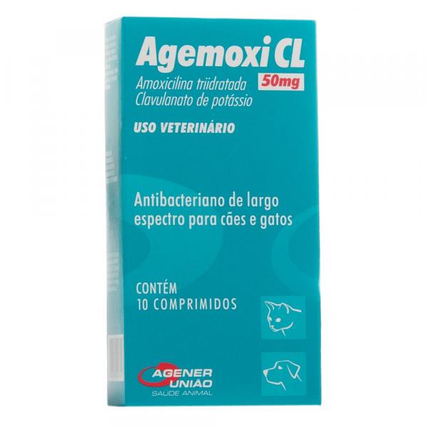 Antibiótico Agener União Agemoxi CL 10 Comprimidos