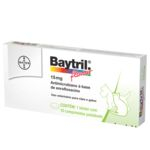 Antibiótico Bayer Baytril Flavour 15mg - 10 Comprimidos