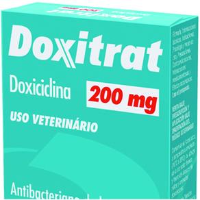 Antibiótico Doxitrat Agener Pet 200mg 24 Comprimidos