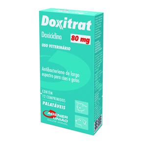 Antibiótico Doxitrat Agener Pet 80mg 12 Comprimidos