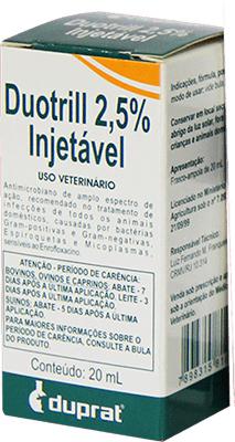 Antibiótico Duotrill Injetável 2,5 Duprat