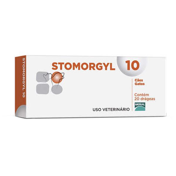 Antibiótico Merial Stomorgyl 10 para Cães e Gatos - 20 Comprimidos