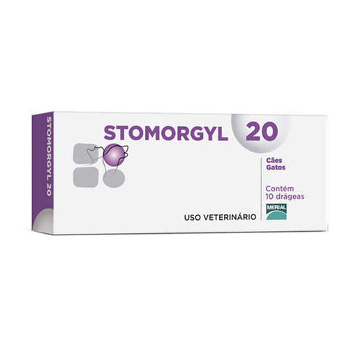 Antibiótico Merial Stormogyl 20 para Cães e Gatos 10 Comprimidos