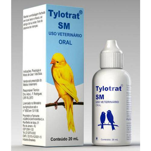 Antibiótico Respiratório Tylotrat Sm - 20mL