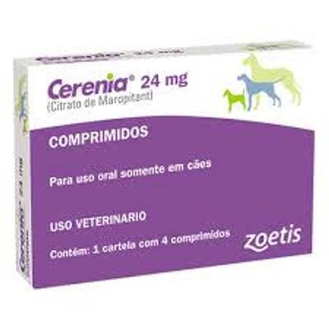 Antiemético Cerênia 4 Comprimidos 24 Mg - Zoetis