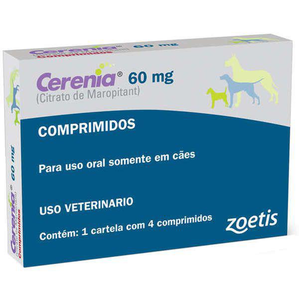 Antiemético Cerenia 60 Mg - 4 Comprimidos - Zoetis