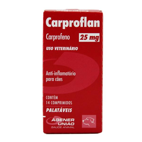Antiinflamatório Agener União Carproflan 14 Comprimidos 25 Mg
