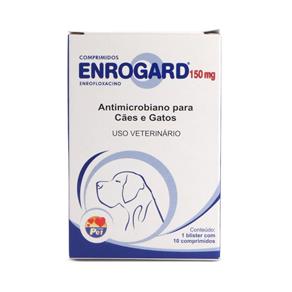 Antimicrobiano Enrogard Labgard 150mg P/ Cães e Gatos C/10 Comprimidos
