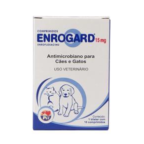 Antimicrobiano Enrogard Labgard 15mg P/ Cães e Gatos C/10 Comprimidos