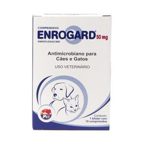 Antimicrobiano Enrogard Labgard 50mg P/ Cães e Gatos C/10 Comprimidos