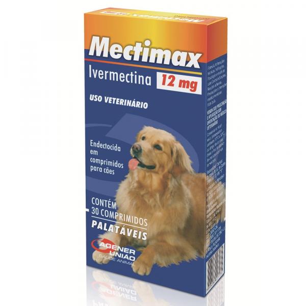 Antiparasitários Agener União Mectimax 12 Mg - 30 Comprimidos