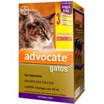 Antipulgas Advocate para Gatos Entre 4 e 8 Kg C/3 Un