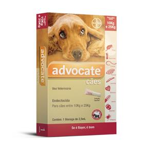 Antipulgas Bayer Advocate para Cães de 10 a 25 Kg