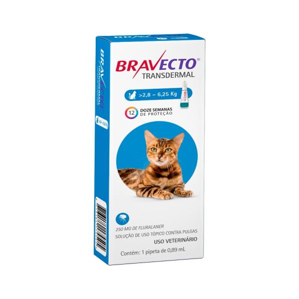 Antipulgas Bravecto Transdermal para Gatos 2,8 a 6,25 Kg - Msd