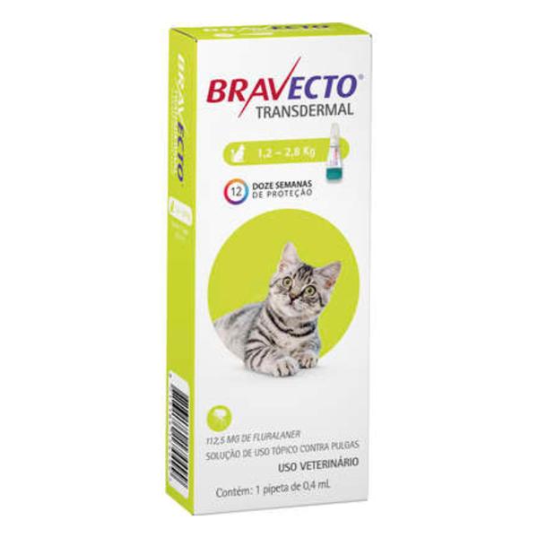 Antipulgas Bravecto Transdermal para Gatos de 1,2 a 2,8 Kg - Msd