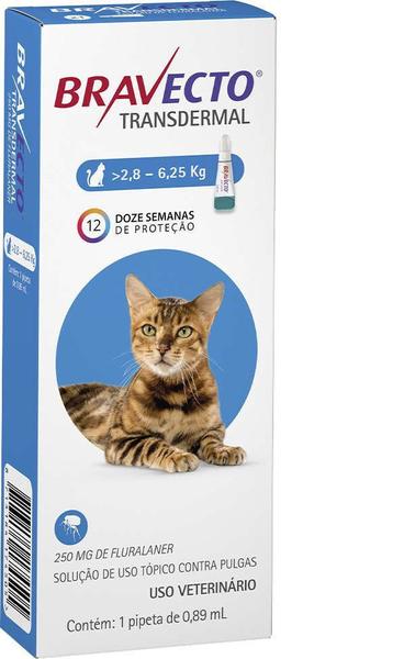 Antipulgas Bravecto Transdermal para Gatos de 2,8-6,25kg - Msd