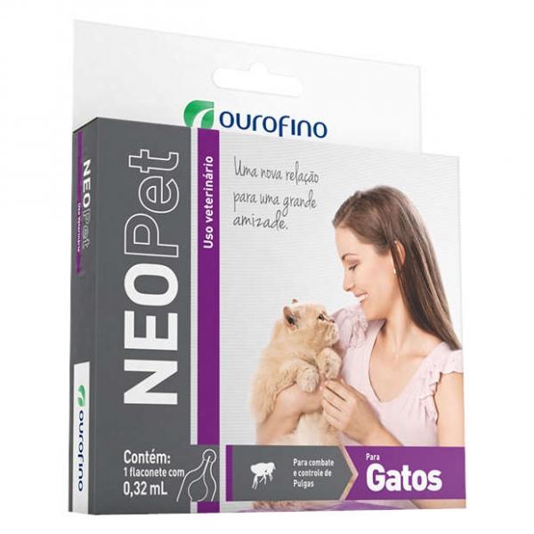 Antipulgas Carrapatos Neopet Ourofino para Gatos de 1 a 8kg