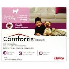 Antipulgas Comfortis 140mg para Cães de 2,3 a 4,5kg - Elanco
