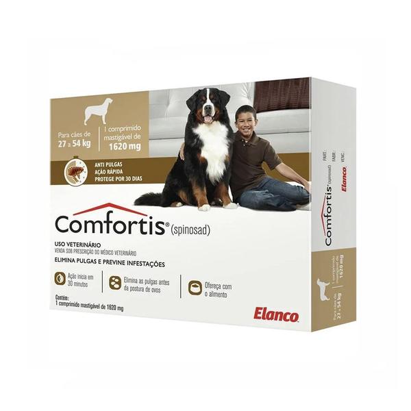Antipulgas Comfortis 1620mg Cães de 27 a 54kg - Elanco