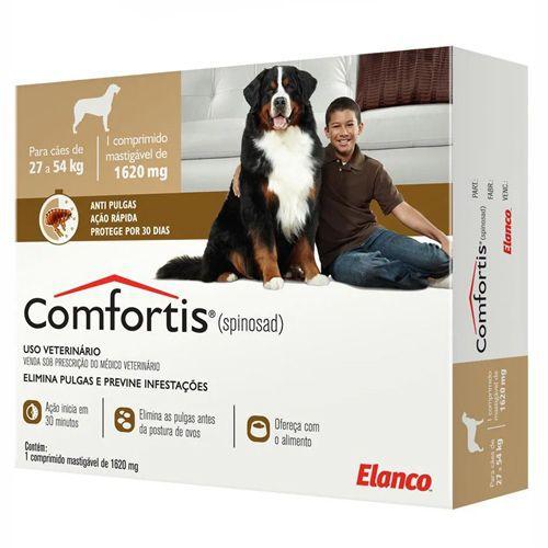 Antipulgas Comfortis 1620mg Elanco para Cães de 27 a 54kg
