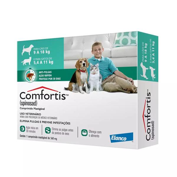 Comfortis Antipulgas para Cães de 9 a 18kg - Elanco