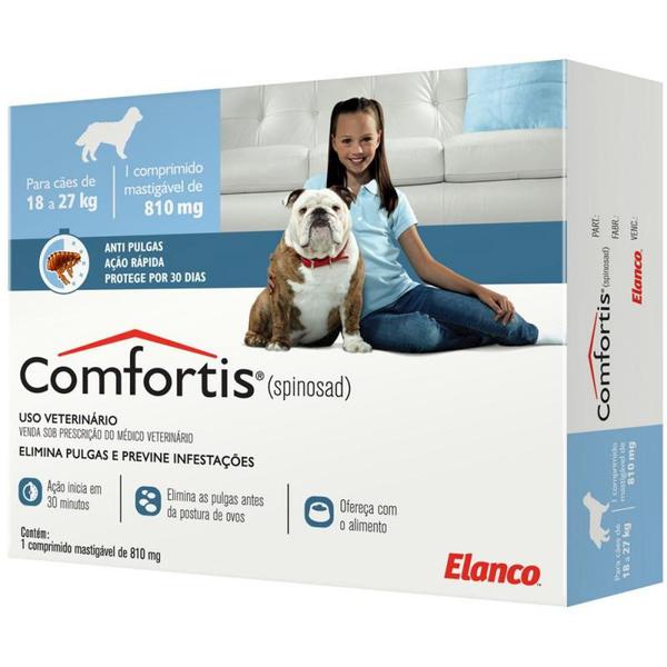 Antipulgas Comfortis 810mg para Cães de 18 a 27kg - Elanco