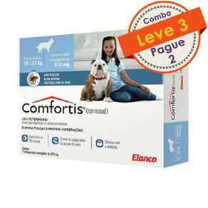 Antipulgas Comfortis Elanco Kit com 3 para Cães de 18 a 27 Kg