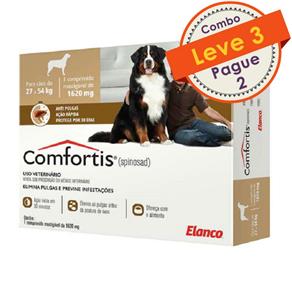 Antipulgas Comfortis Elanco Kit com 3 para Cães de 27 a 54 Kg
