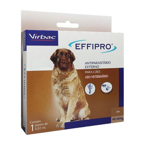 Effipro Antipulgas e Carrapatos para Cães 40 a 60 Kg Virbac