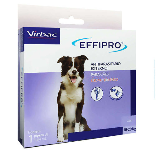 Antipulgas e Carrapatos Cães 10 Até 20 Kg Effipro Virbac