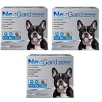 Antipulgas e Carrapatos Cães Nexgard M - 4 a 10Kg - 1 Tablete Mastigável - Combo com 3 unidades