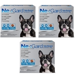 Antipulgas e Carrapatos Cães Nexgard M - 4 a 10Kg - 3 Tabletes Mastigáveis - Combo com 3 unidades