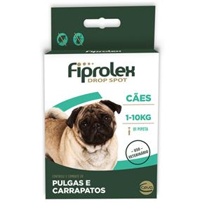 Antipulgas e Carrapatos Ceva Fiprolex Drop Spot para Cães de 1kg a 10kg