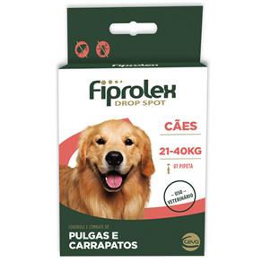 Antipulgas e Carrapatos Ceva Fiprolex Drop Spot para Cães de 21kg a 40kg