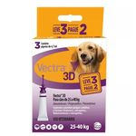 Antipulgas E Carrapatos Ceva Vectra 3d Cães De 25 A 40 Kg 3 Pipetas