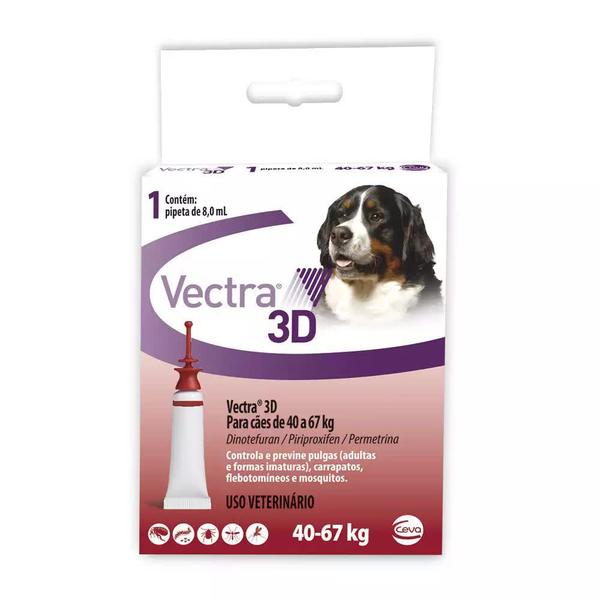 Antipulgas e Carrapatos Ceva Vectra 3D para Cães de 40kg a 67kg